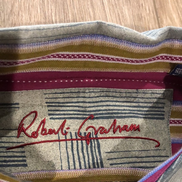 ROBERT GRAHAM 100% Cotton Lightweight Button Down Shirt - Picture 2 of 13